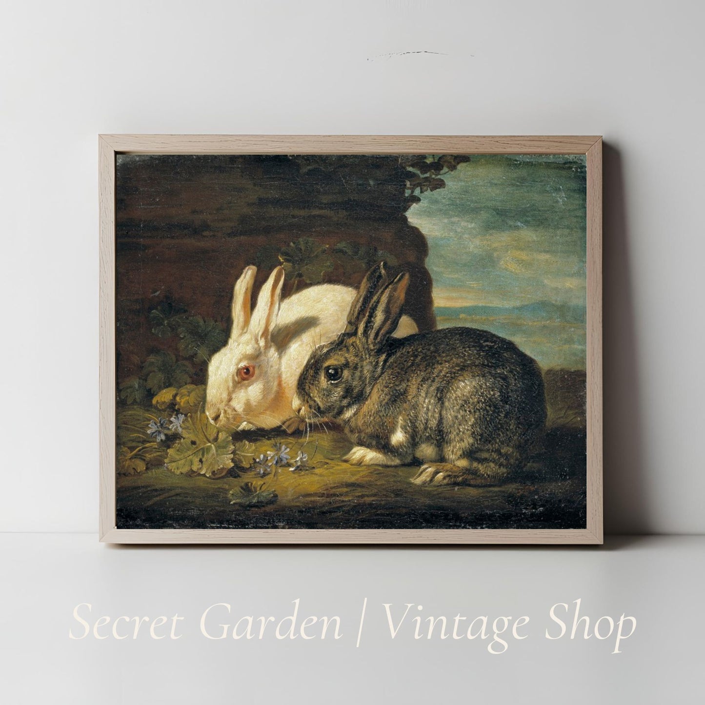 004 Rabbit Painting Art Print