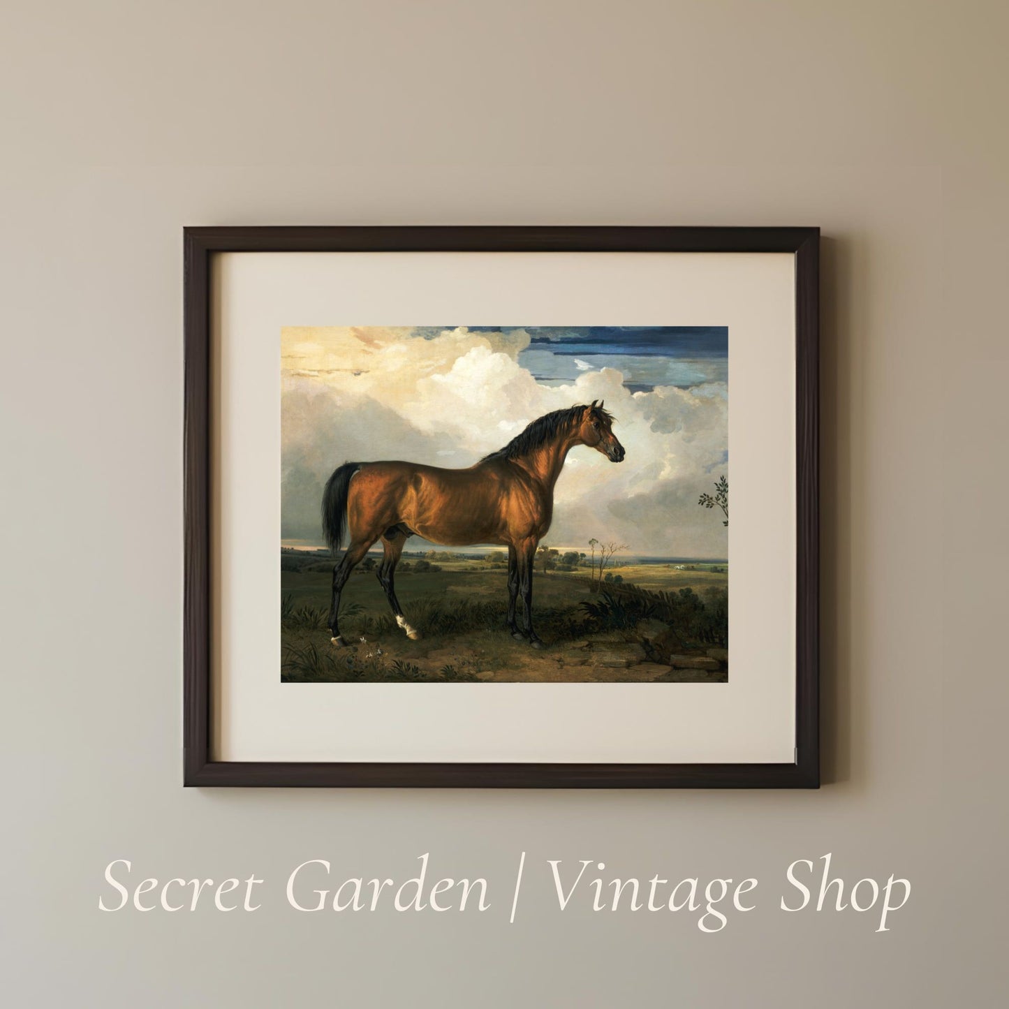 026 Vintage Horse Painting Art Print