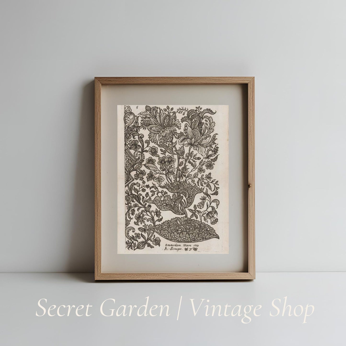 019 Botanical Pattern Illustration Art Print