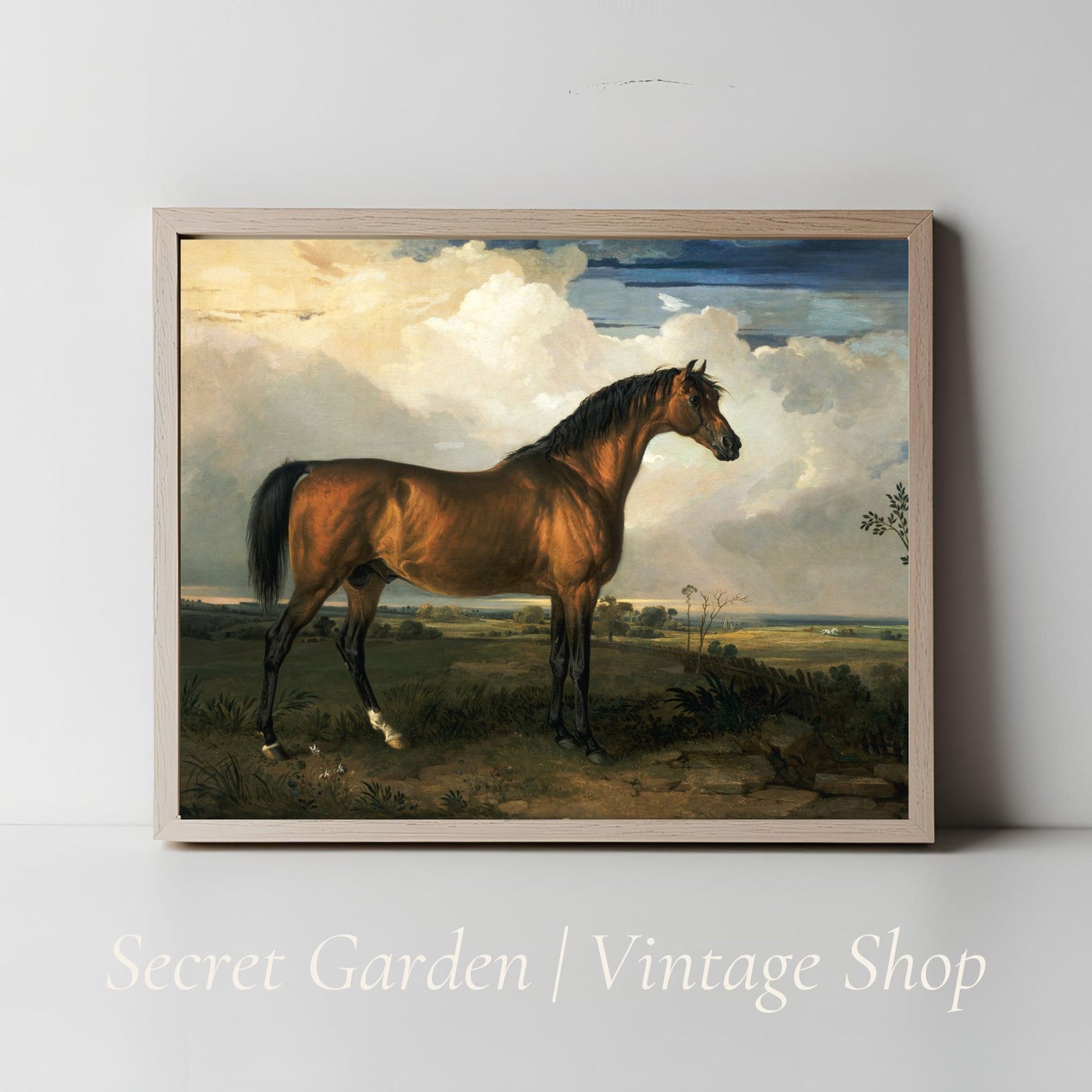 026 Vintage Horse Painting Art Print