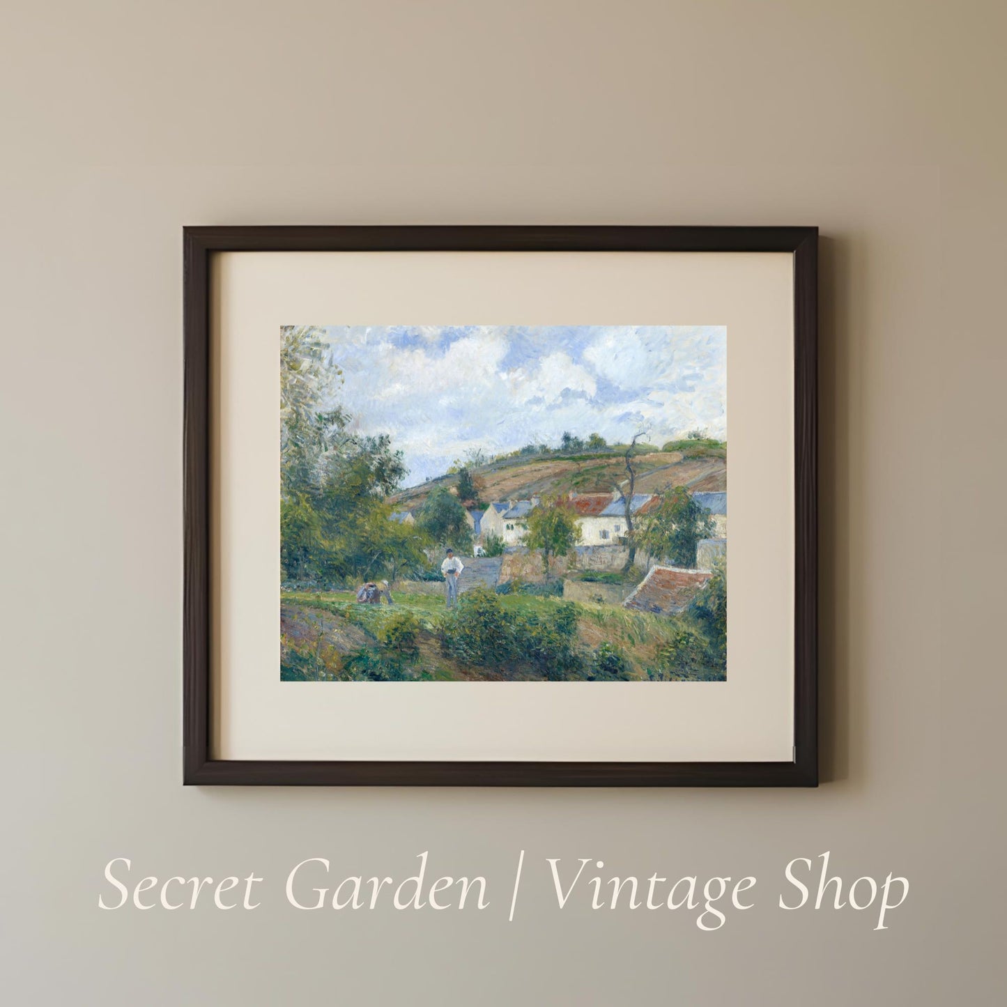 027 Vintage Landscape Art Print