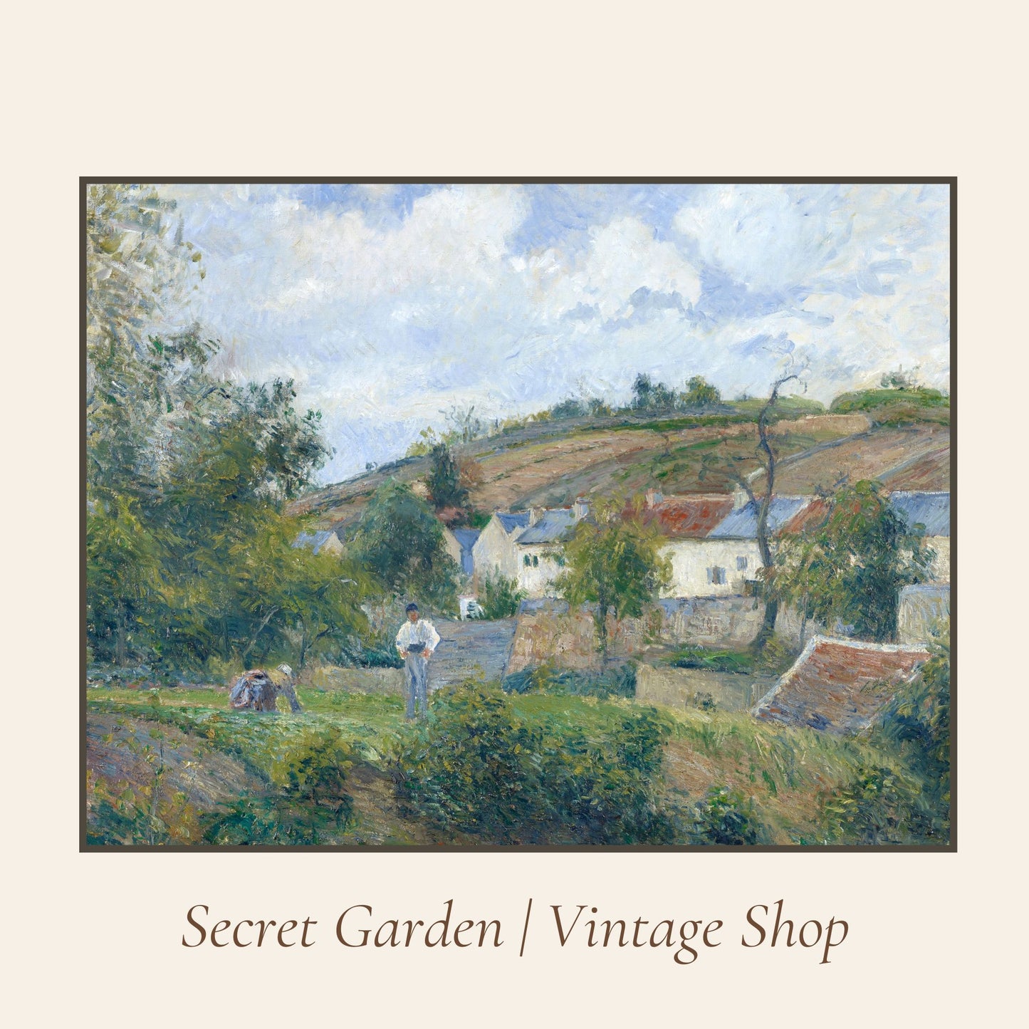 027 Vintage Landscape Art Print