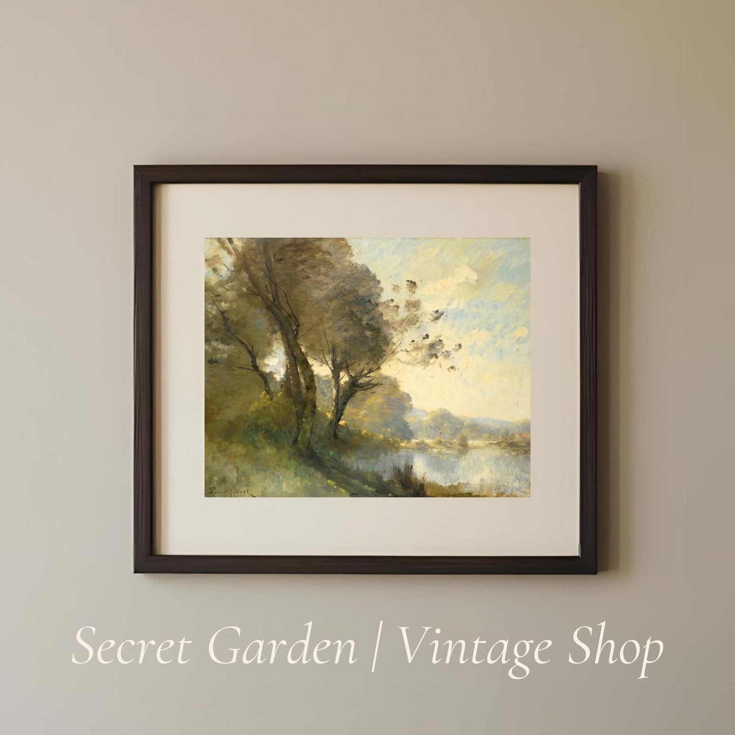 021 Vintage Landscape Art Print