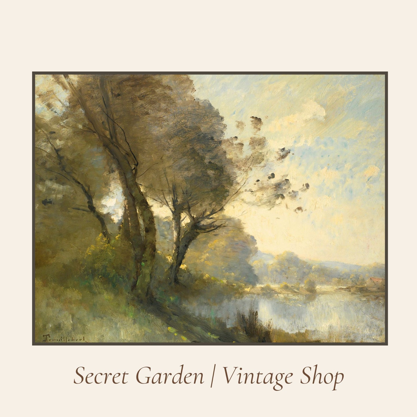 021 Vintage Landscape Art Print