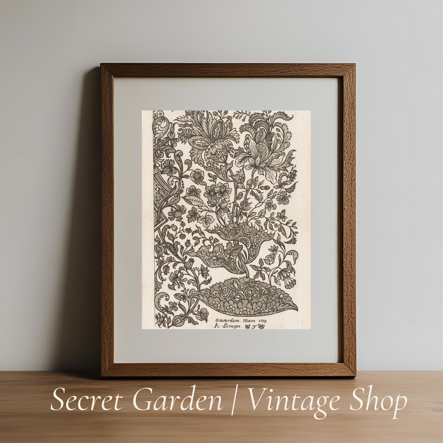 019 Botanical Pattern Illustration Art Print