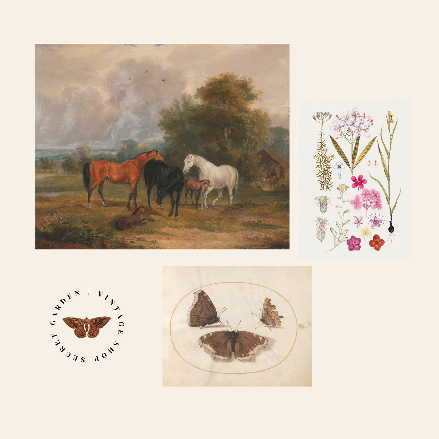 Vintage Art Prints - Gallery Wall #2 (no frames)