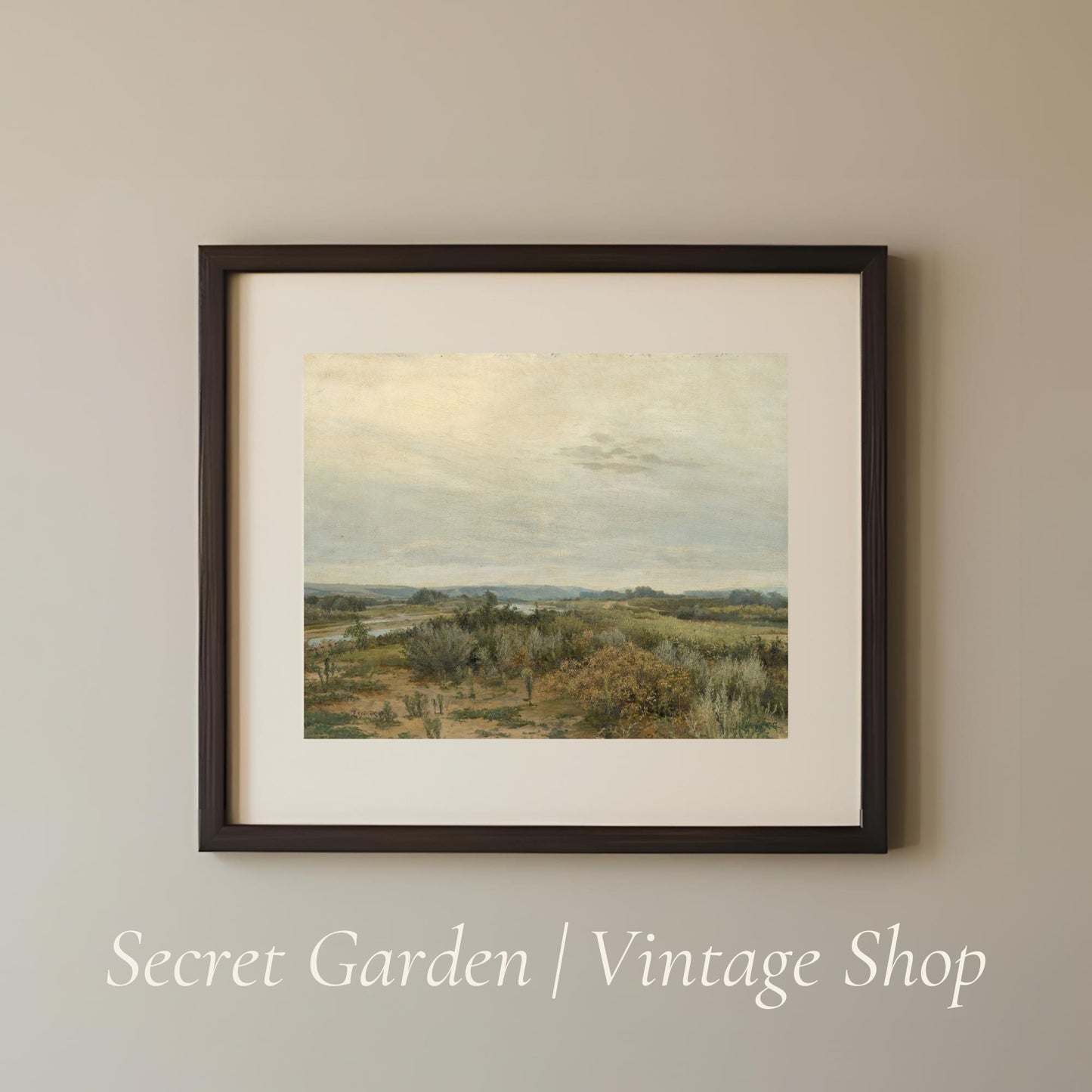 003 Landscape Desert Painting Art Print