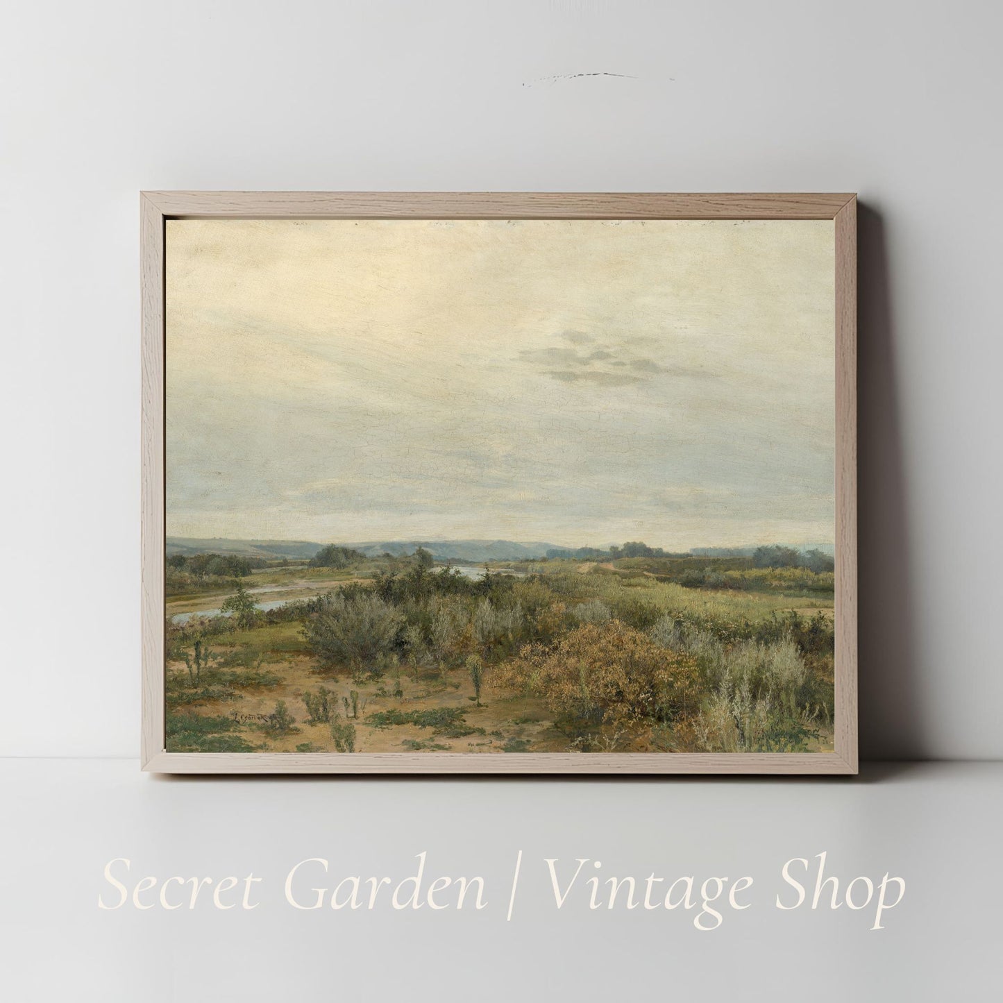 003 Landscape Desert Painting Art Print