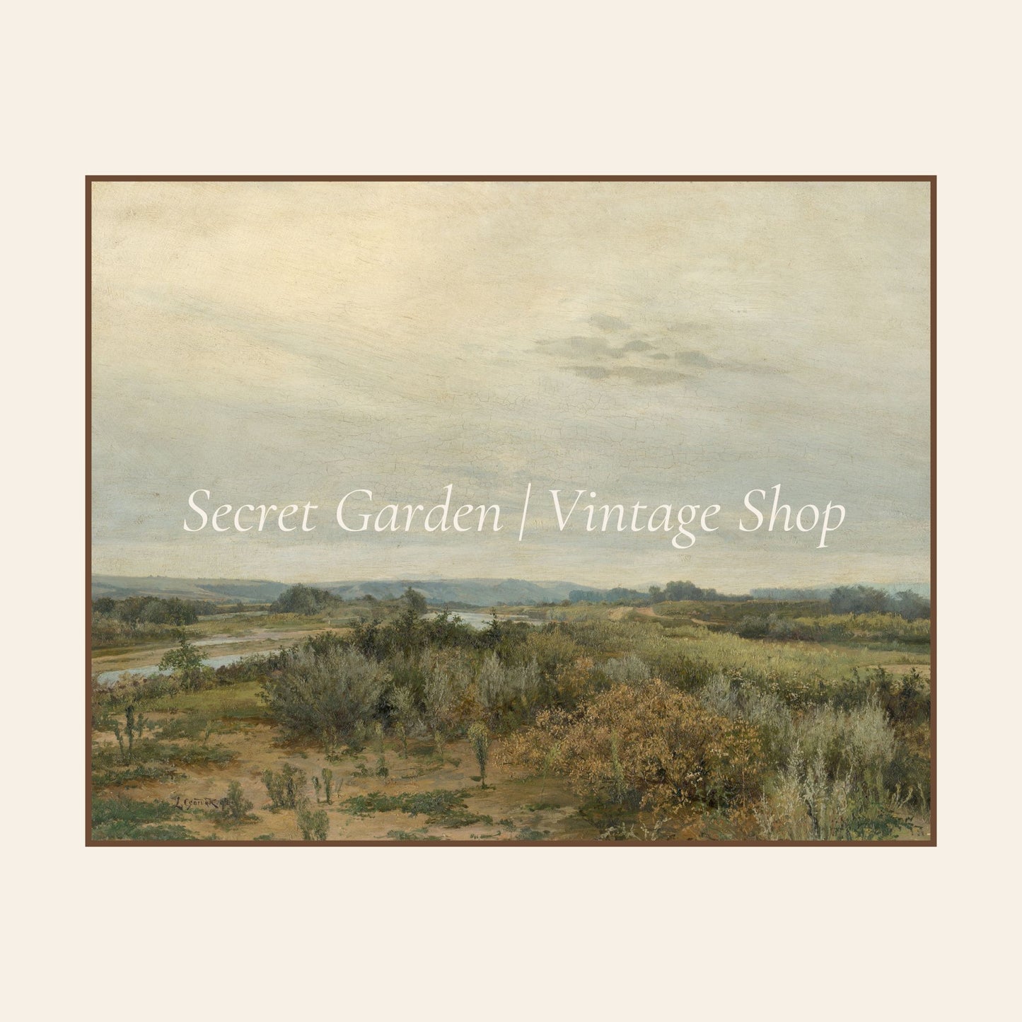 003 Landscape Desert Painting Art Print