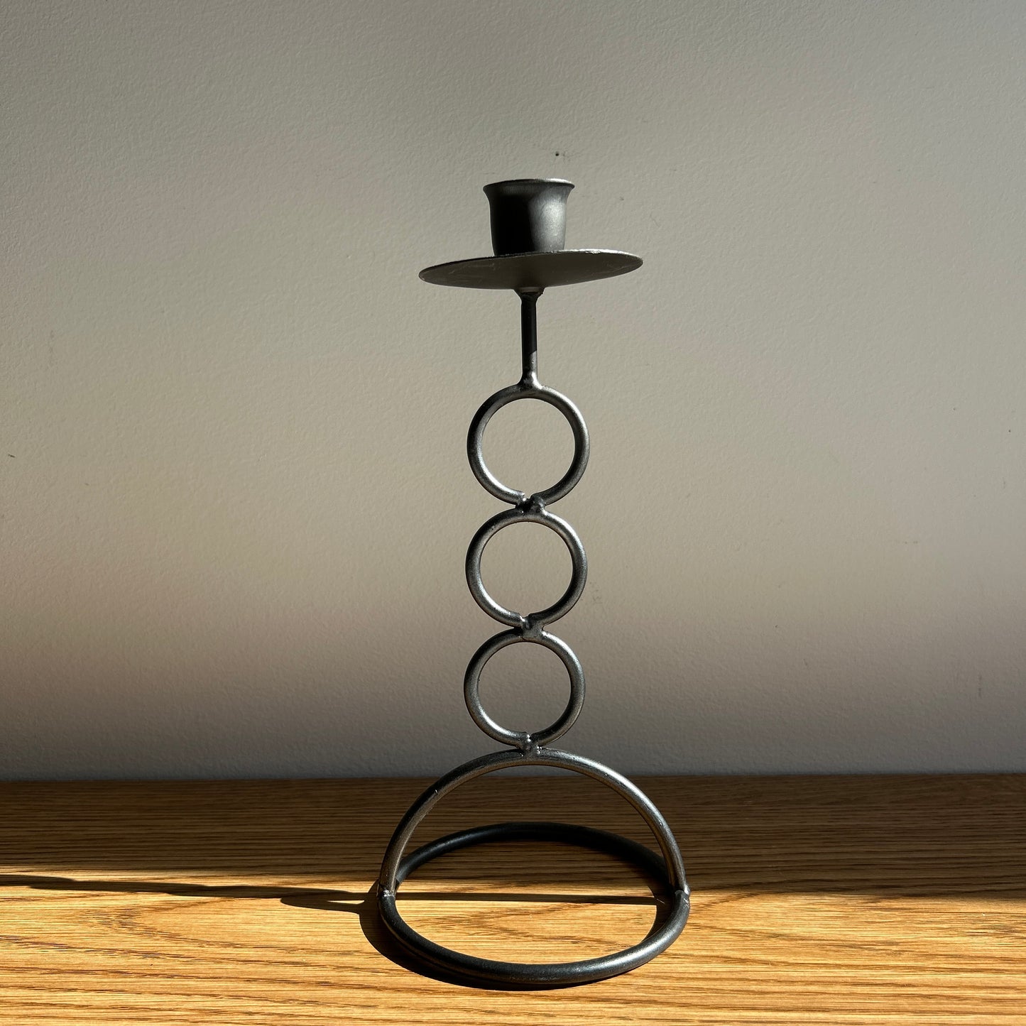 Vintage Wrought Iron Candlestick Holder