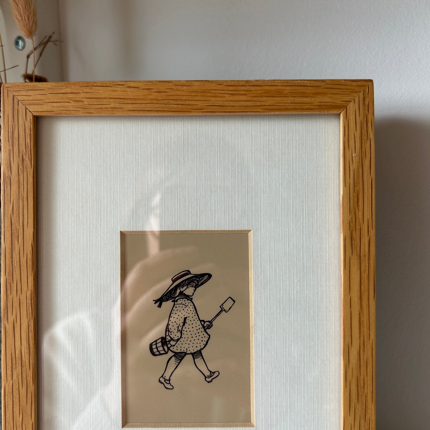 Vintage Nursery Art Print | Little Girl w/ Shovel & Pail
