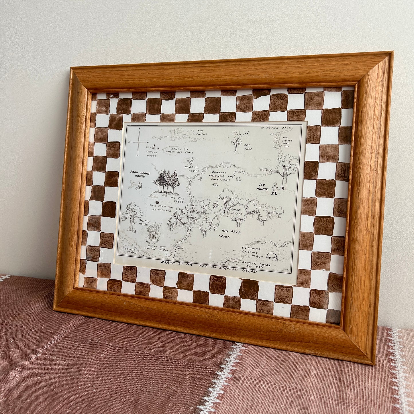 Vintage Winnie the Pooh | 100 Acre Wood Map Print