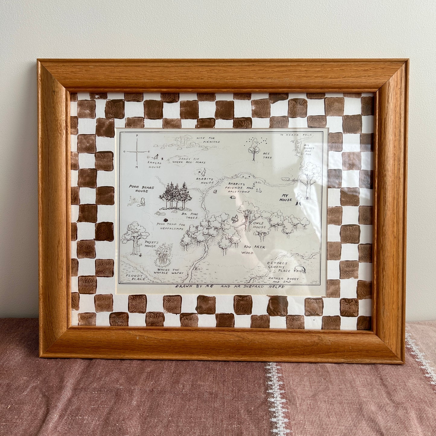 Vintage Winnie the Pooh | 100 Acre Wood Map Print
