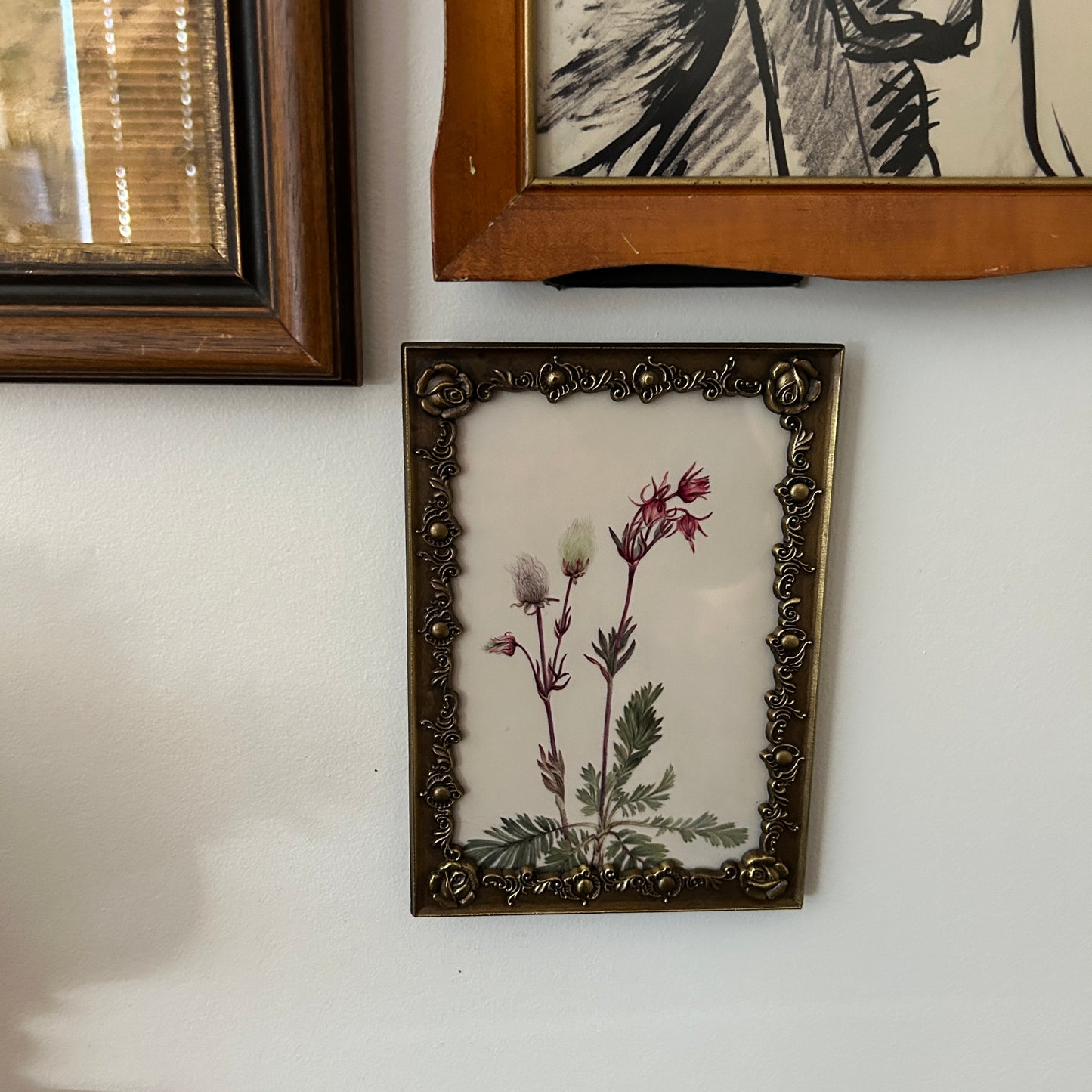 Gallery Wall # 1 - Framed vintage equestrian, botanical, landscape art