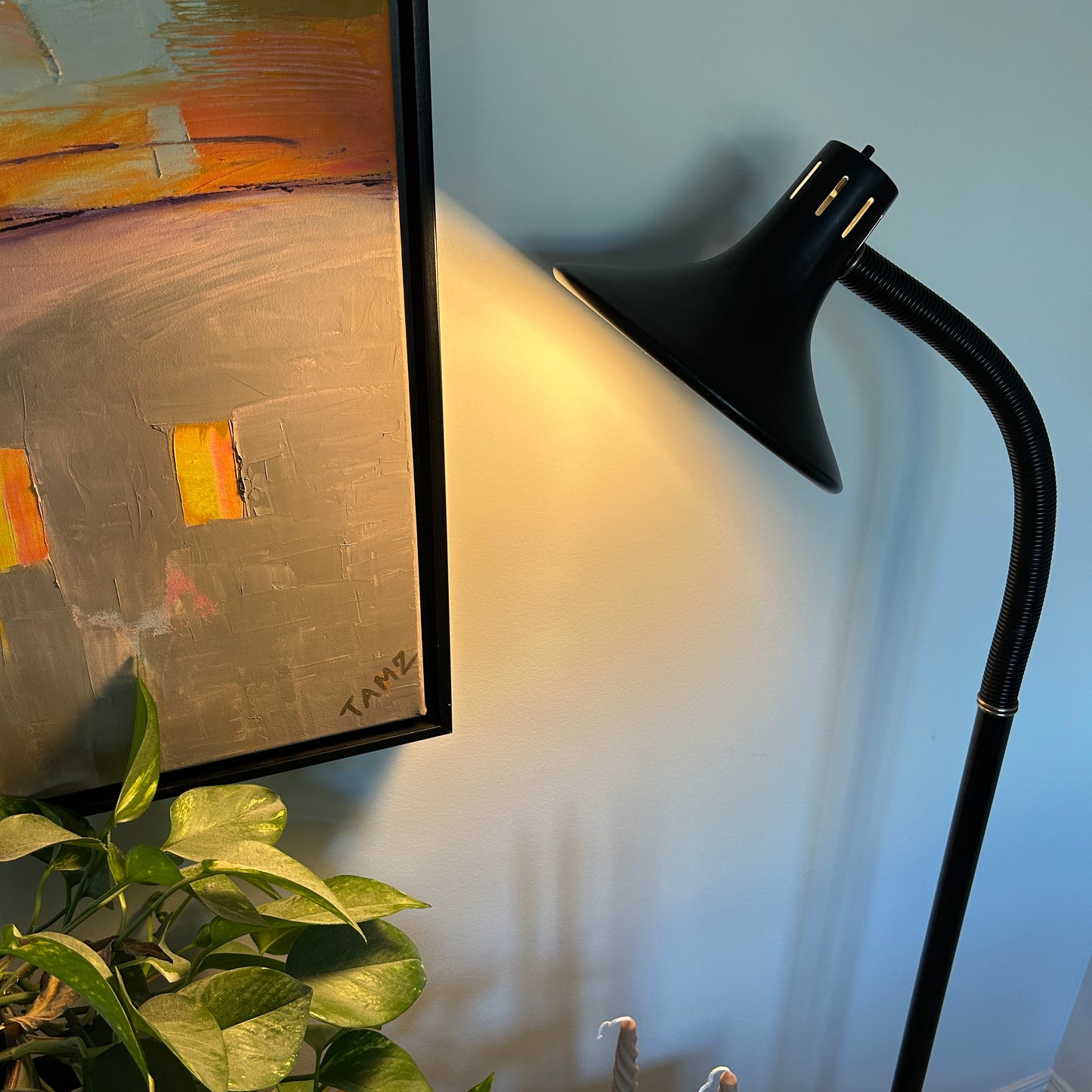Mid-Century Gooseneck Floor Lamp
