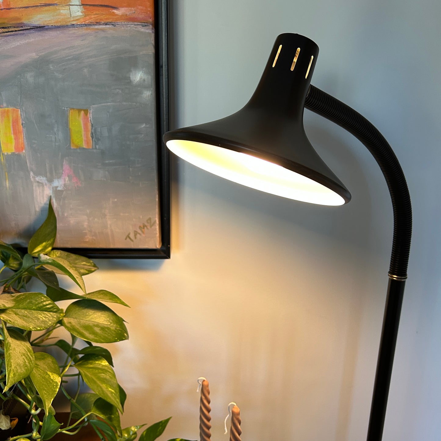 Mid-Century Gooseneck Floor Lamp