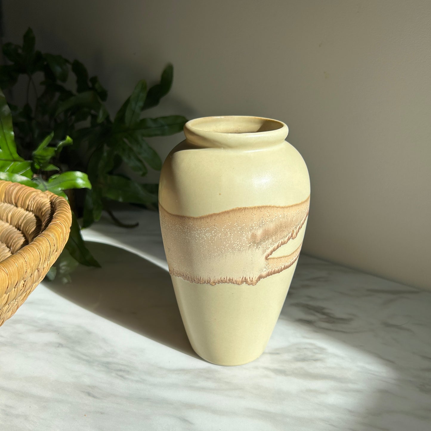 Vintage Drip Glaze Vase