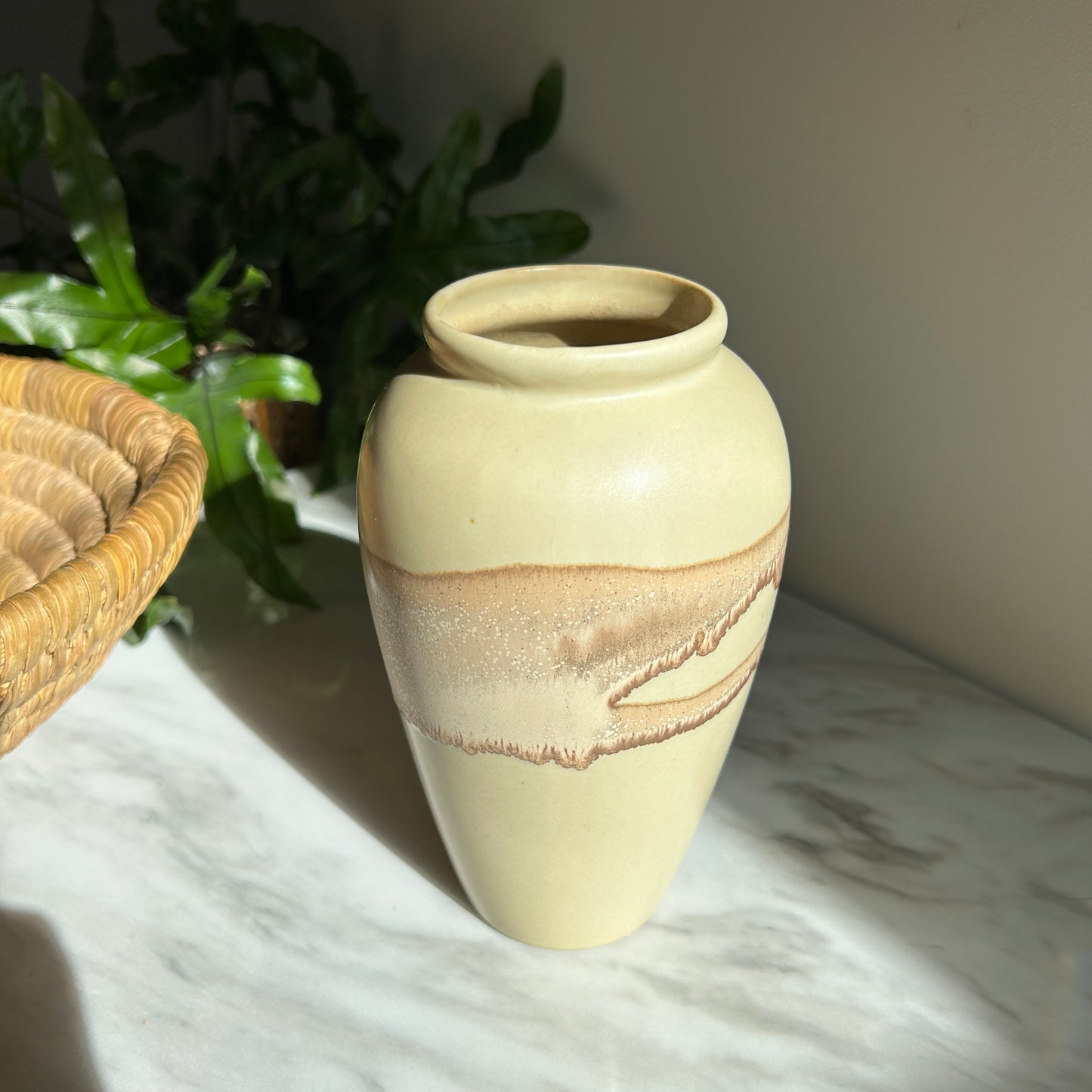 Vintage Drip Glaze Vase
