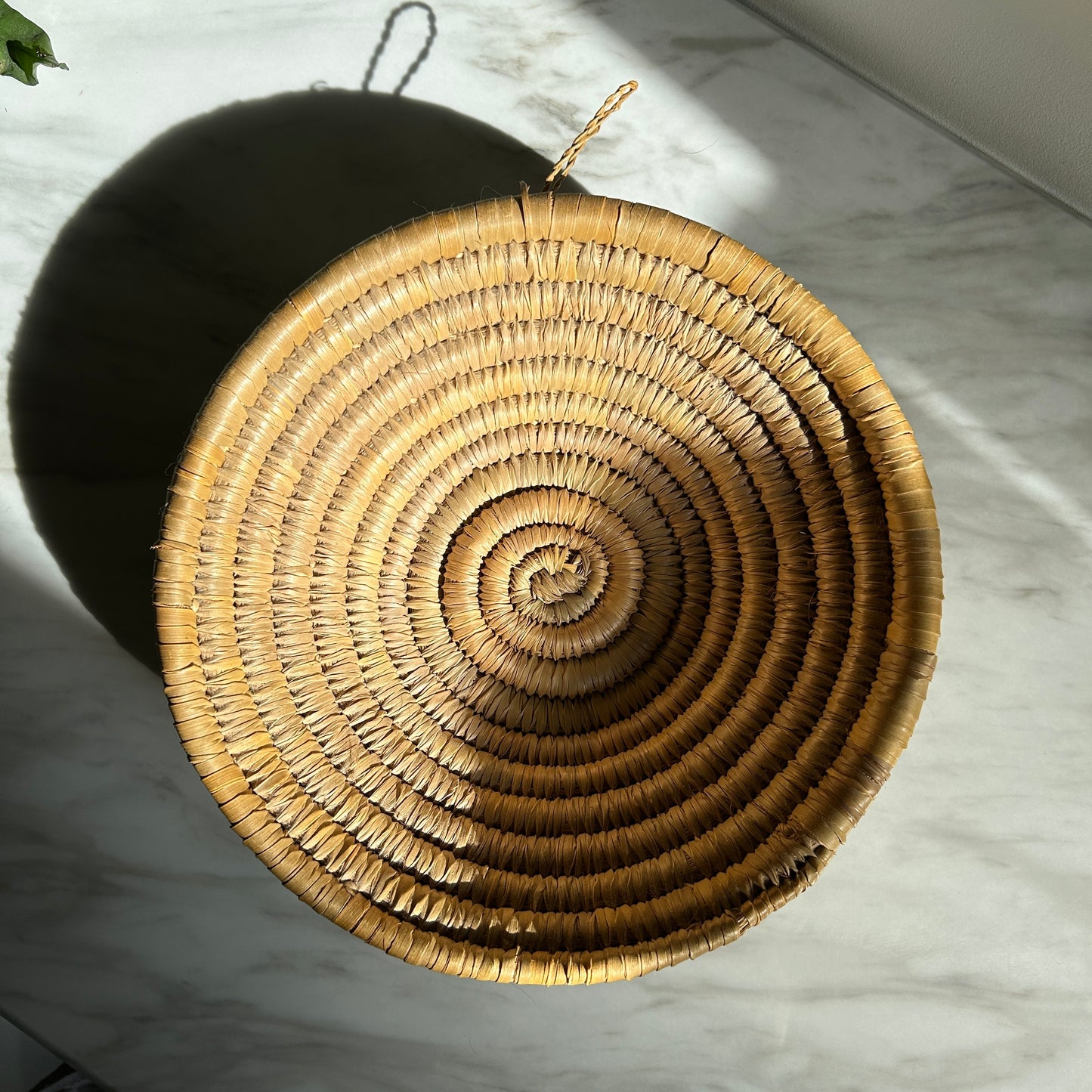 Vintage Handwoven Wall Basket