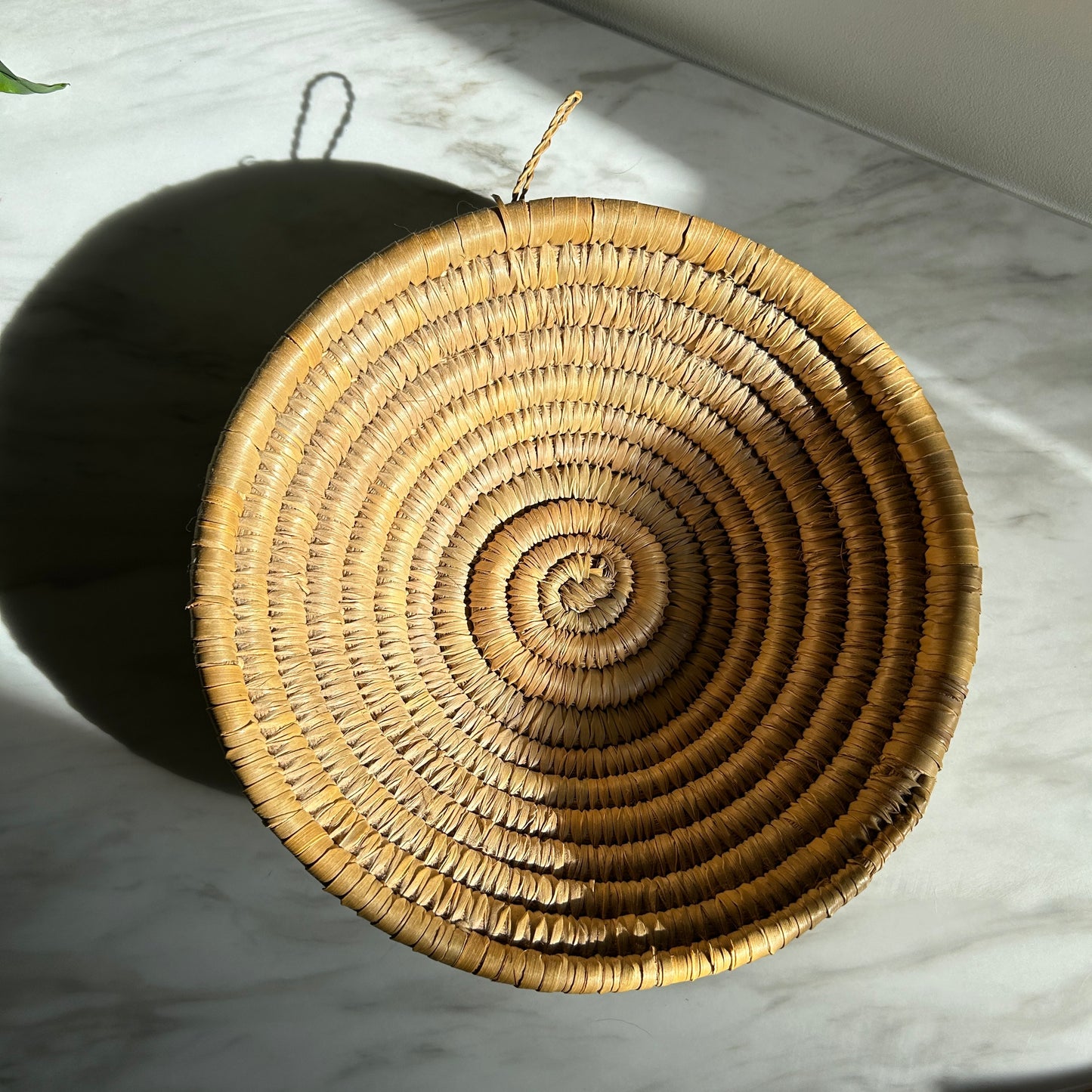 Vintage Handwoven Wall Basket