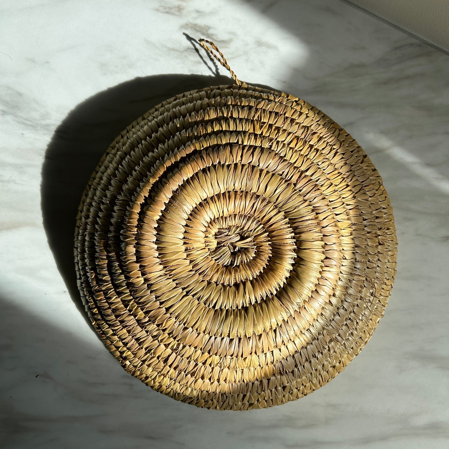 Vintage Handwoven Wall Basket