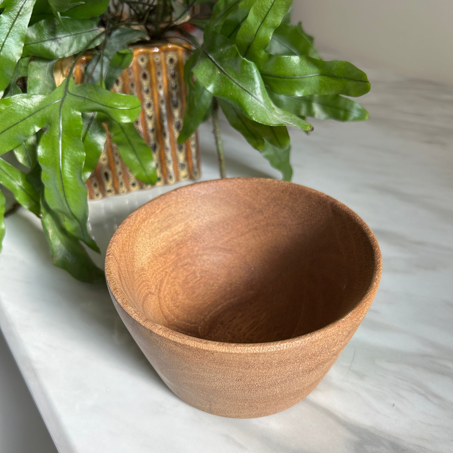 Vintage Turned Wood Catch-All Dish