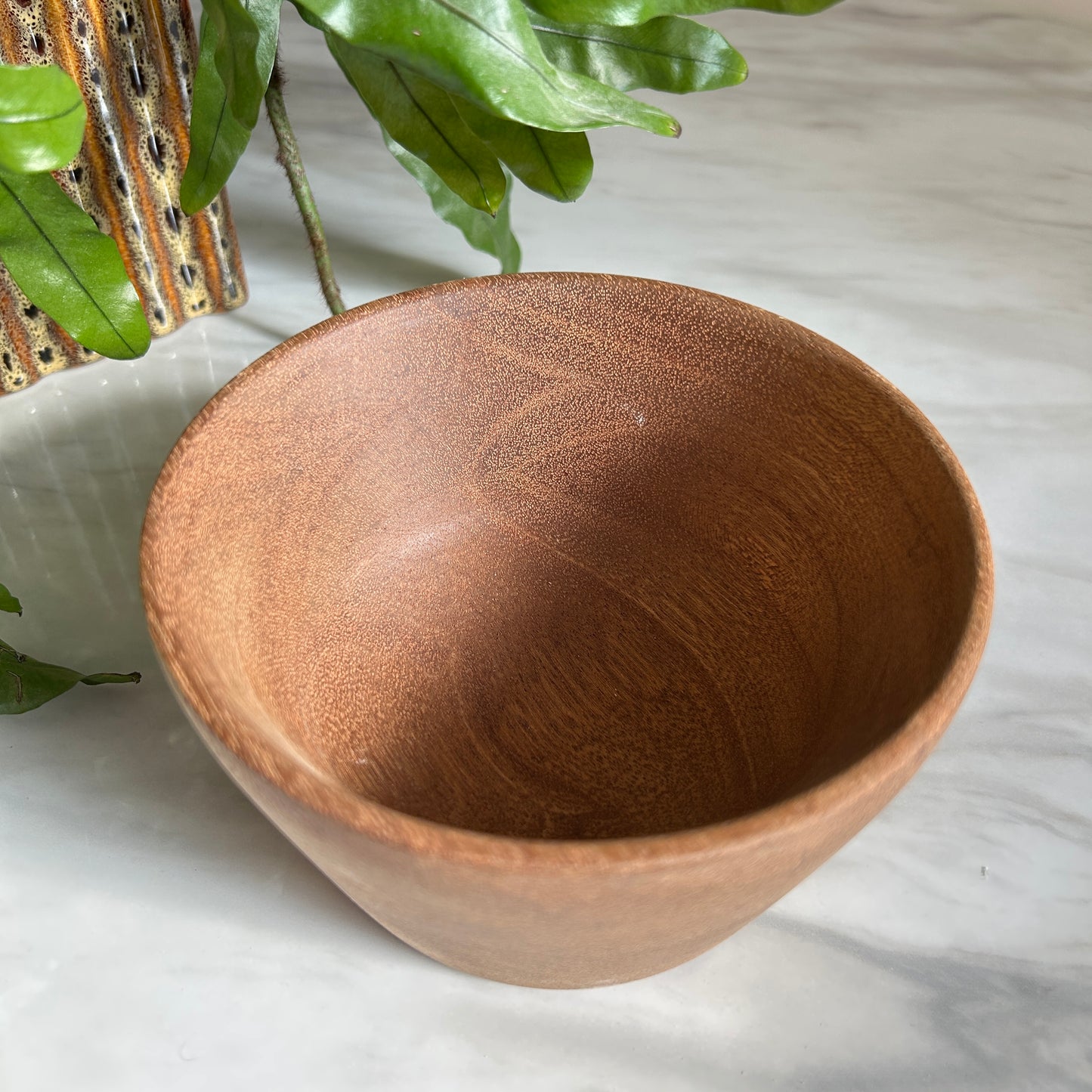 Vintage Turned Wood Catch-All Dish