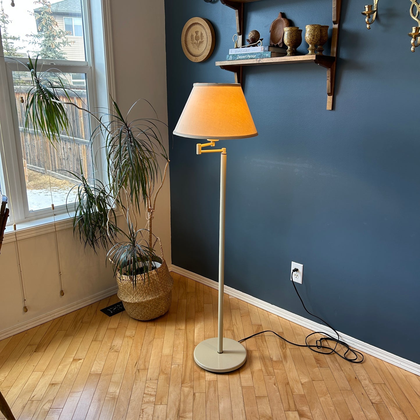 Vintage Swivel Arm Floor Lamp