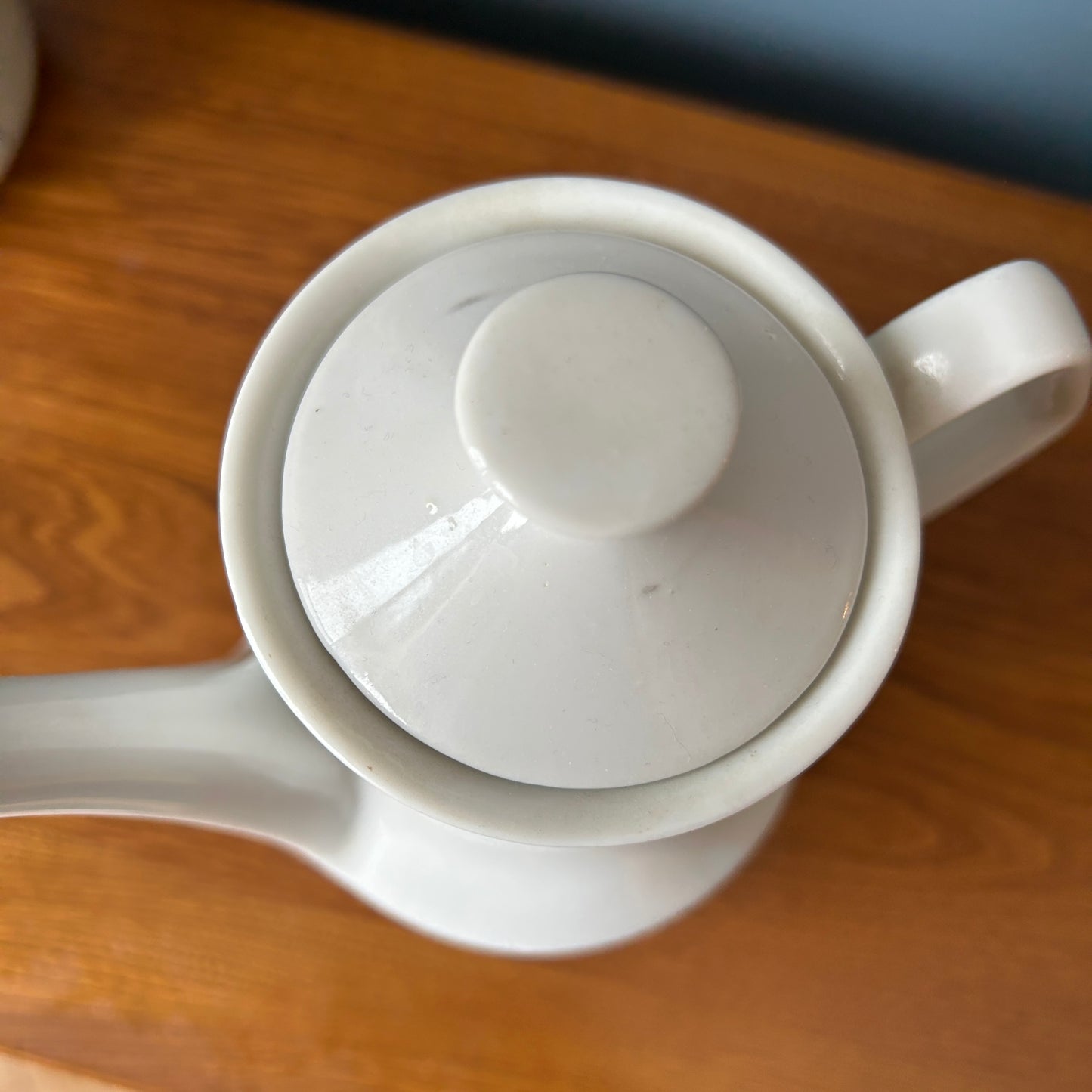 Vintage Japanese Teapot | Green Checkered Pattern