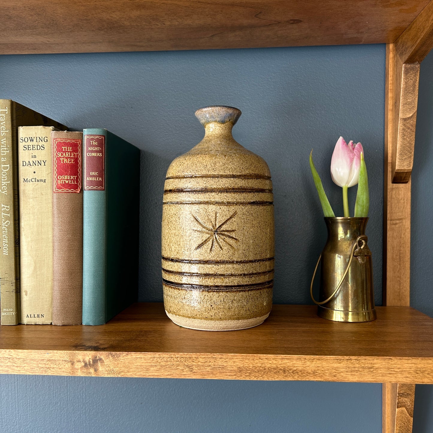 Vintage Studio Pottery Vase | Star Design