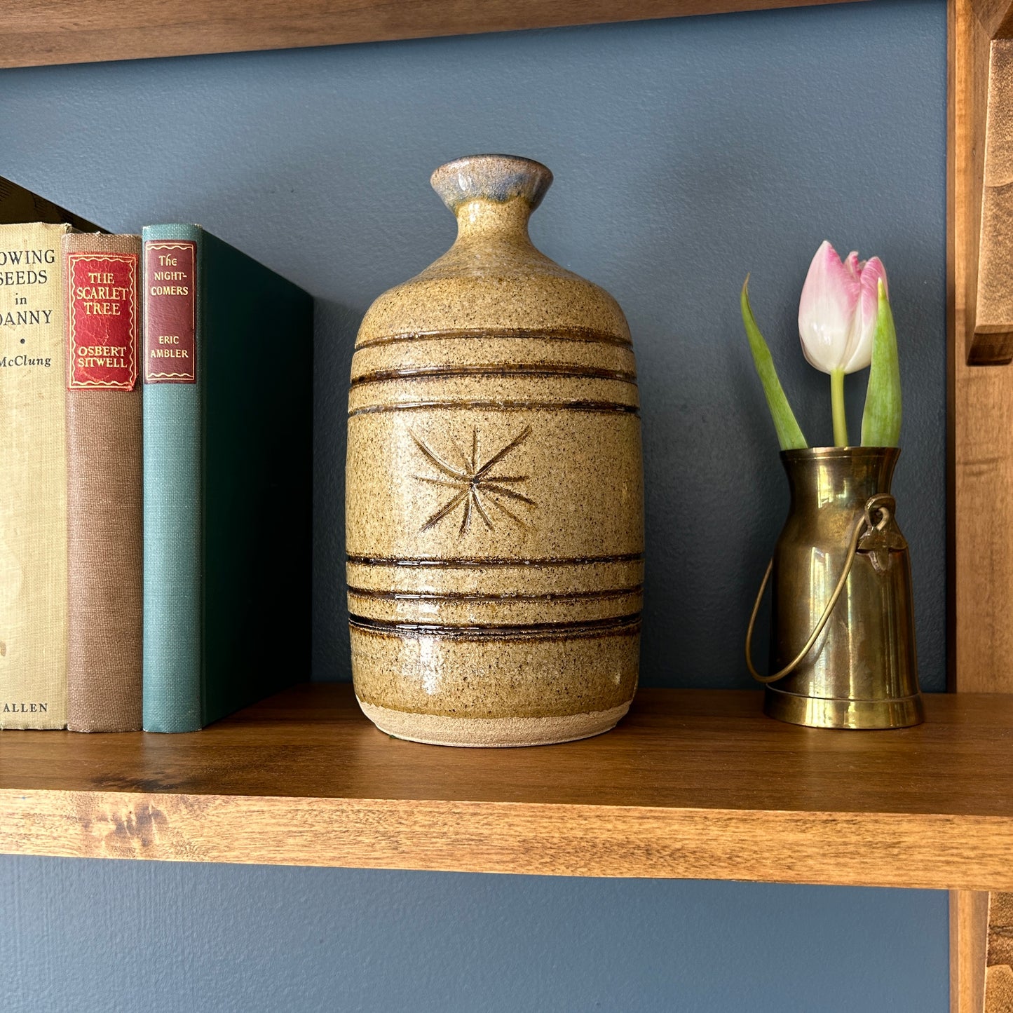 Vintage Studio Pottery Vase | Star Design