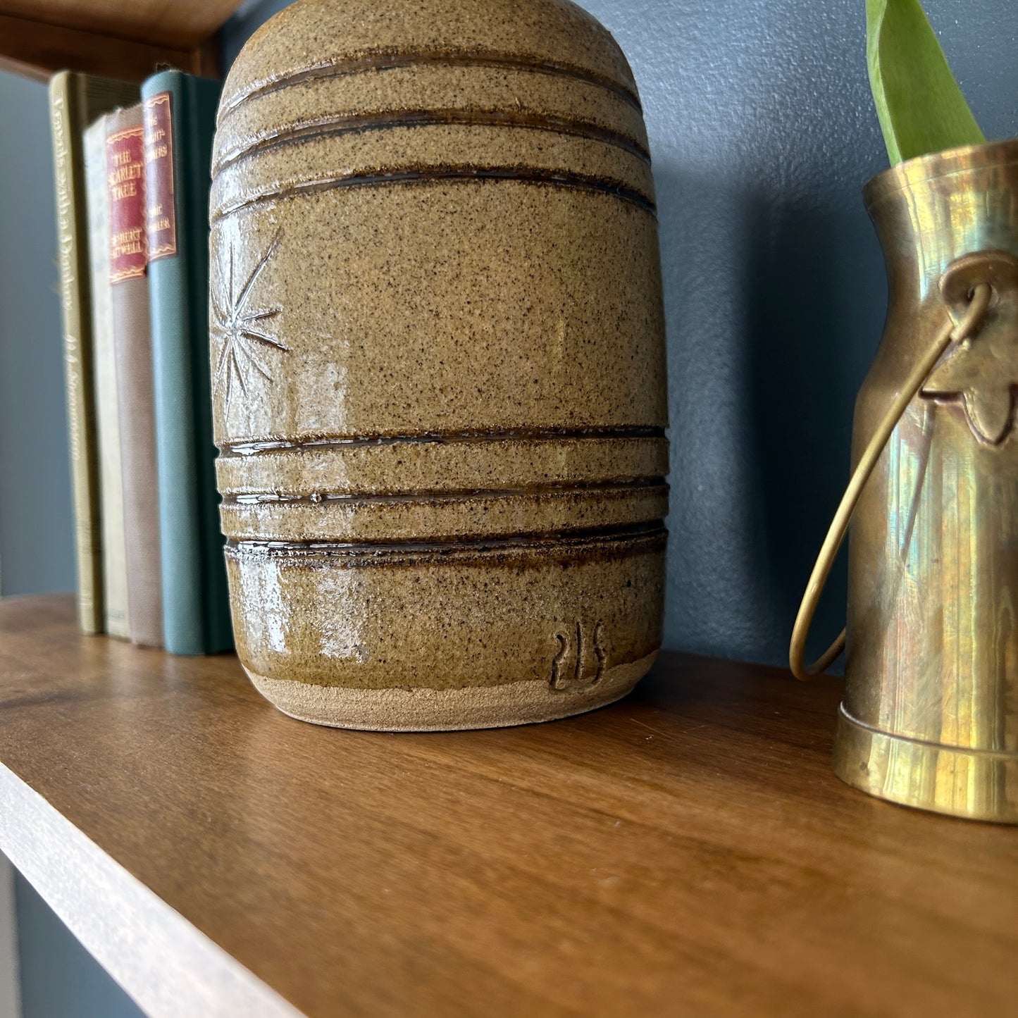 Vintage Studio Pottery Vase | Star Design