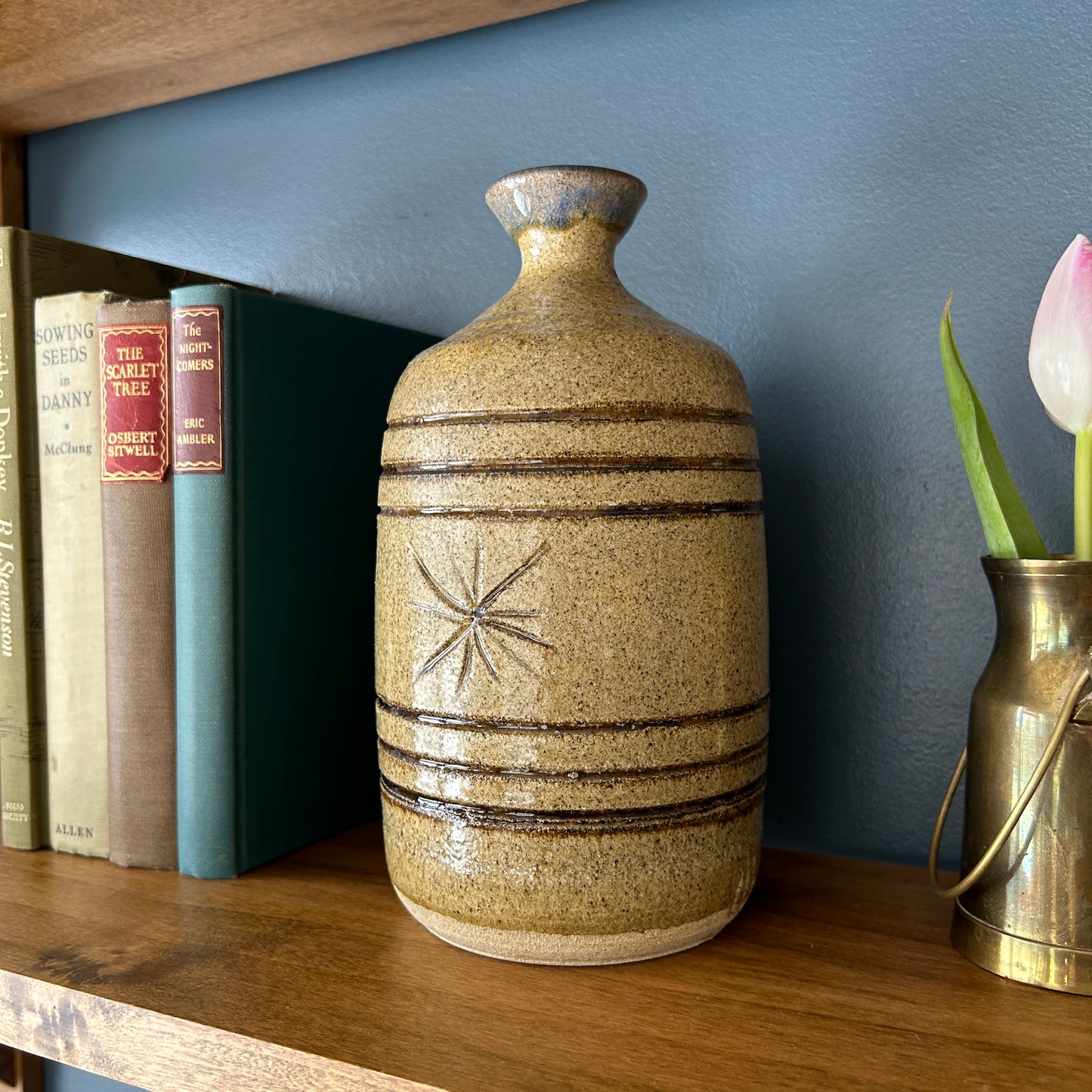Vintage Studio Pottery Vase | Star Design