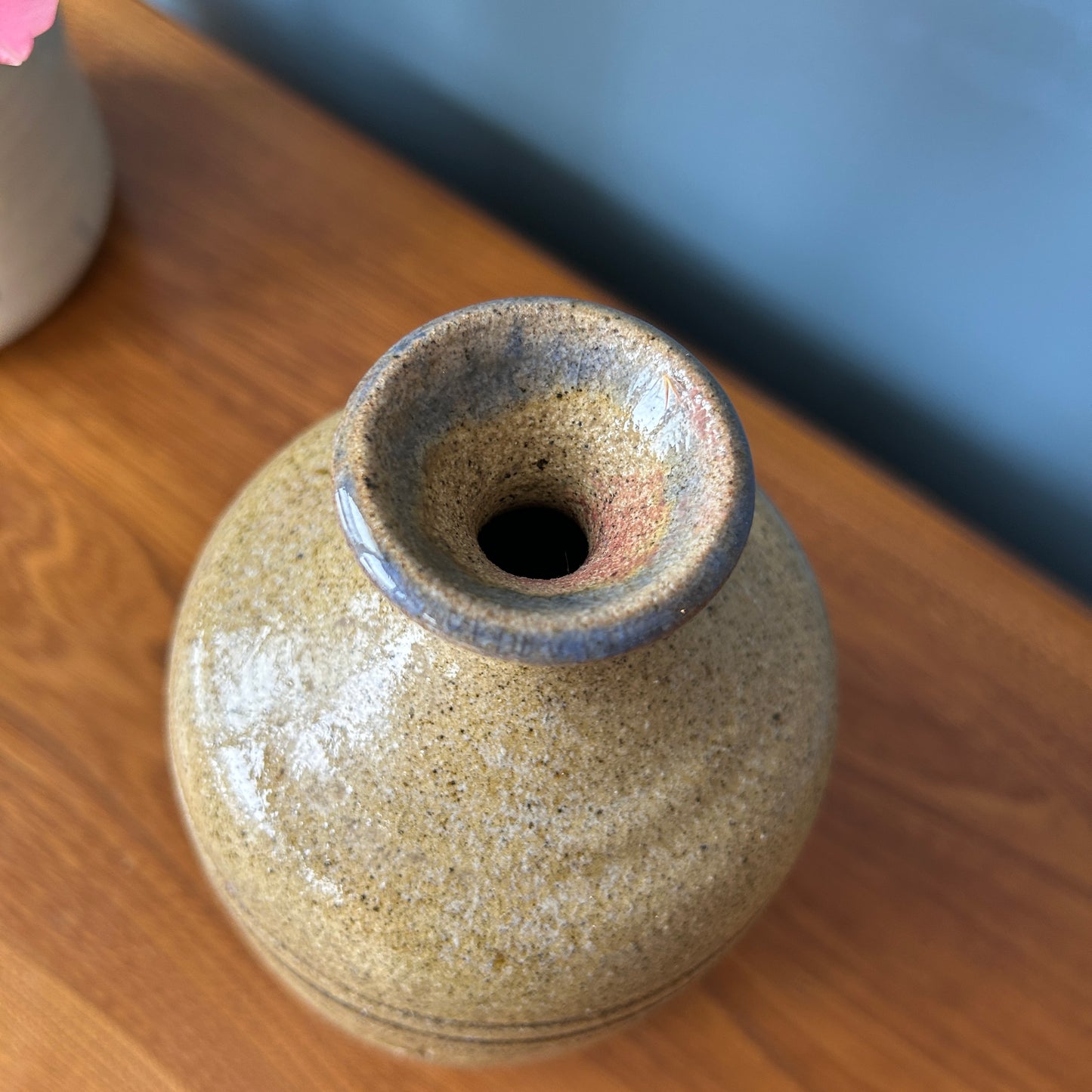 Vintage Studio Pottery Vase | Star Design
