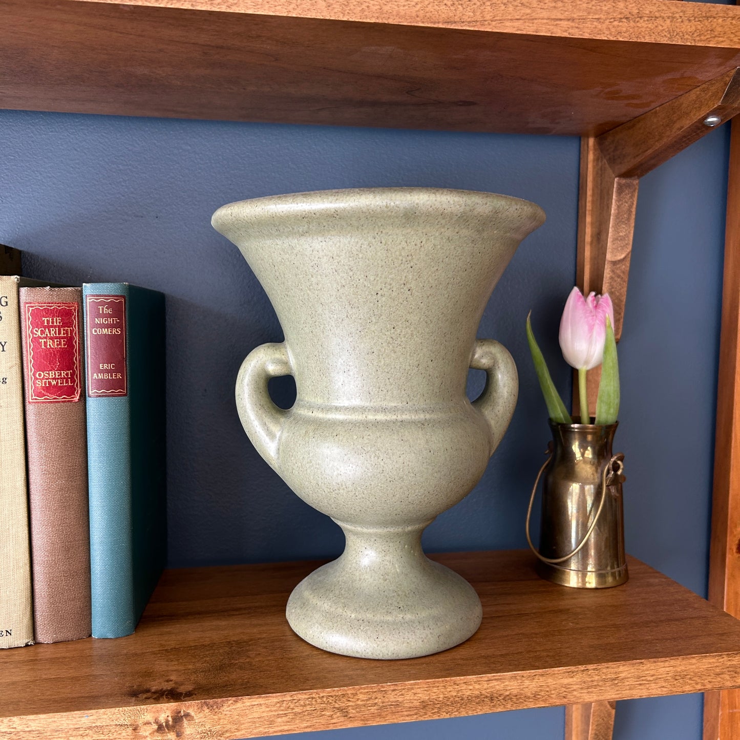 Traditional Style Green Vase